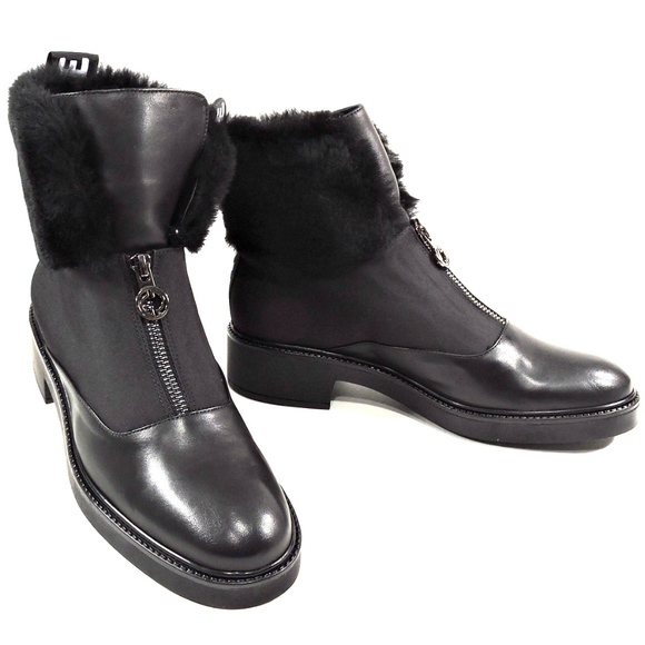 ALESSANDRO DI MARIA Women's Black Leather Bootie - Picture 8 of 8